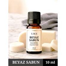 Ems E.M.S BEYAZ SABUN Esansiyel Uçucu Yağ Buhurdanlık Yağı Difüzör Esansı Oda Kokusu Esansı MUM ESANSI 10 ML