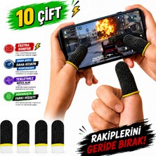 Anktek Oyuncu Parmak Ucu Eldiveni Fiber Kaymaz Oyun Parmaklık Eldiveni Mobil Oyun Pubg-10 Çift