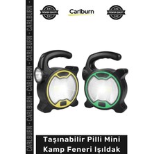 Carlburn Özel Üretim Cob LED Aydınlatma Outdoor Acil Durum Pratik Hafif Taşınabilir Pilli Mini Kamp Feneri Işıldak