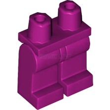 LEGO Minifigür Parçaları: Legs, Bacak, Ayak: 970C00 Magenta - Fuşya