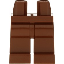 LEGO Minifigür Parçaları: Legs, Bacak, Ayak: 970C00 Reddish Brown - Kahverengi