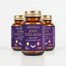 Jove Collagen Komplex Kollajen Tip 1-2-3 Hidrolize Kollajen Peptit Hyaluronik Asit C ve D3 Vitamini 180 Kapsül