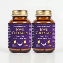 Jove Collagen Komplex Kollajen Tip 1-2-3 Hidrolize Kollajen peptit Hyaluronik Asit C ve D3 Vit 120 Kapsül