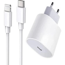 Shutech iPhone 14 Plus Uyumlu Lightning Hızlı Şarj Aleti Seti 20W (Başlık+Kablo)