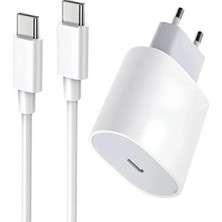Shutech iPhone 15 Pro Uyumlu Hızlı Şarj Aleti Seti Adaptör + Type-C Pd Kablo 25W, Örgü Tasarım