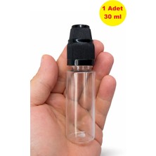 Demet Home 1 Adet 30 ml boş Çocuk Kilitli pet şişe Numune-likit-kolonya-parfüm-sıvı şişesi iğne uçlu tıpa 30 cc pet1 şişe