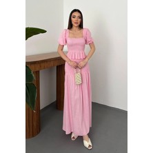 Modadua Pembe Gipeli Keten Takım