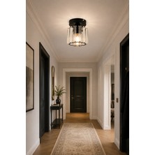 Esslight Nehir Tekli Kristal Taşlı Modern Avize Salon ve Antre Aydınlatma