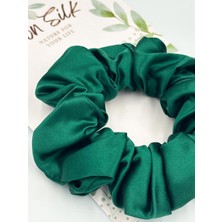 Icon Silk Saf Ipek Saç Tokası Orta Boy (Çam Yeşili)