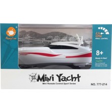 Tufy Toys Kumandalı Mini Tekne / Rc Kırmızı Beyaz Sürat Teknesi