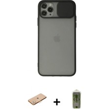 Marsilyan™- iPhone 11 Pro Kılıf Vadi Çizgi - Siyah Joko Magic 5d Hayalet Cam + Renkli Kamera Lens Koruma Cam - Tu