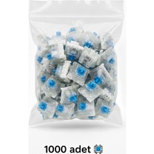 3D Baskı Ürünleri Için Blue Switch - Klavyeler Için Mavi Sesli Clicker 1000 Adet