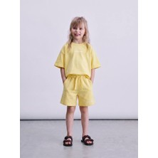 Lolipop Kids Store Kız Çocuk Laciel Paris Yazılı Yazlık Kısa Kollu Tişört Şort Takım