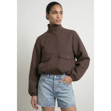 Hype Drop Kadın Gömlek-Ceket 32000864 Hdlucıa Ls Hıgh-Neck Shacket