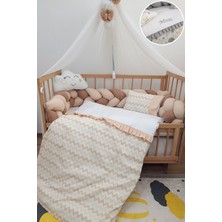 Baby Clime Masal Serisi 60X120 Fırfırlı Isimli Bebek Uyku Seti Cibinlik Aparatlı