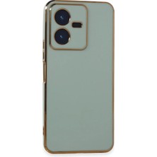 Magicool Vivo Y22 2022 Kılıf Volet Silikon - Açık Yeşil