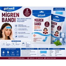 Getwell Migren Bandı – Soğutucu Hidrojel Flaster (2 Adet)