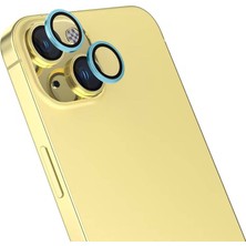 Apple iPhone 16 Uyumlu Zore Safir Cl-15 Parmak Izi Bırakmayan Anti-Reflective Kamera Lens Koruyucu