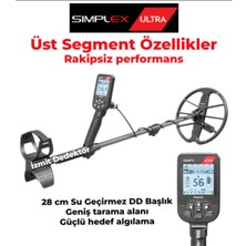 Nokta Simplex Ultra Dedektör Izmit Dedektör Su Geçirmez Profesyonel Metal Altın Define Dedektörü