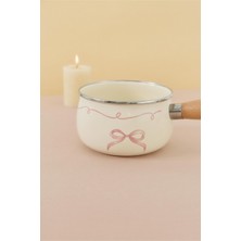 Emaylab Rebel Bow Kurdele Desenli Emaye Sos Tavası (1,3 Litre)