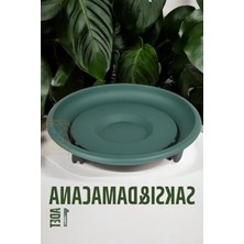 Tekerlekli Saksı Altığı 37 cm Yeşil, 7430000721051