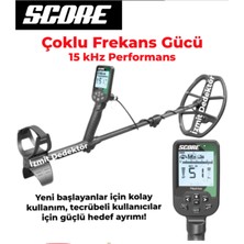 Nokta Score Izmit Dedektör Multi Frekans Su Geçirmez Metal Altın Define Dedektörü