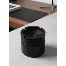 Trouvaille Lüks Mermer Desenli Kül Tablası - Modern Tasarım Dekoratif Küllük