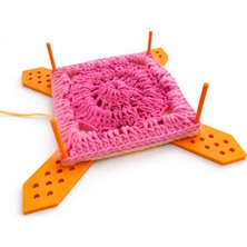 Besing Besıng Granny Square Bloklama Aparatı – Motif Şekillendirme ve Ölçülendirme Panosu