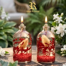Imperiums Dekoratif Kandil Mum 100 ml Kırmızı 2'li Set