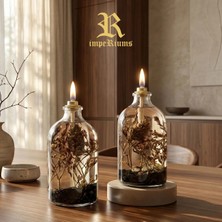 Imperiums Dekoratif Kandil Mum 100 ml Siyah 2'li Set