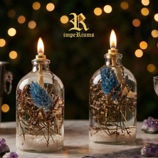 Imperiums Dekoratif Kandil Mum 100 ml Beyaz 2'li Set