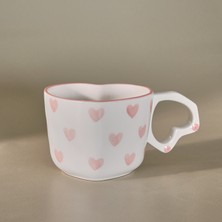 Karaca Kalp Detaylı Rosely Kupa 280 ml