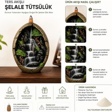 Atölye Fibula Yumurta Görünümlü Ters Geri Akışlı Dağ Şelale Tütsülük