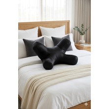 Zeelux Güzellik Yastığı – %100 Ipek Kumaşlı, Pamuk Iç Astarlı Beauty Sleep Pillow, Kırışıklık Önleyici Ergonomik Yüz ve Boyun Destek Yastığı | Sırt Üstü ve Yan Yatanlar Için