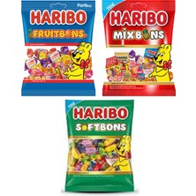 Haribo Ikramlık Bayram Şekeri 3'lü Paket (Fruitbons, Softbons, Mixbons)