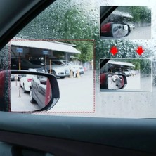Ozcmax 4 Parça Yan Aynalar ve Yan Camlar Için Araç Ayna Yağmur Kaydırıcı ve Camm Buğu Önleyici Film Seti