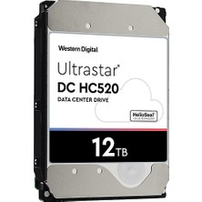Hsc Bilişim Wd Ultrastar, HUH721212ALE604, 3.5", 12TB, 256MB, 7200 Rpm, 7/24 Enterprise, Data Center-Güven