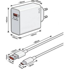 Hereveoyuncak 67W Hızlı Şarj Adaptörü USB To Type-C – Pd Destekli, Akıllı Hızlıı Şarj Başlığı, Güvenli Güç Adaptörü