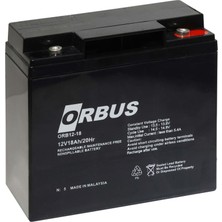 Orbus 12V 18AH Kuru Tip Akü