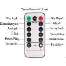 Hereveoyuncak Uzaktan Kumandalı LED Perdeye Takılabilen Kancalı Işık USB 3x3 Meetre Peri Perde LED