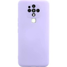 Prativas Tecno Camon 16 Kılıf Nano Içi Kadife Silikon - Lila