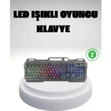 Calperia Rgb Işıklı Oyuncu Klavye Mouse Seti – Türkçe Q, Ayarlanabilir Dpı, Ergonomik ve Dayanıklı Tasarım