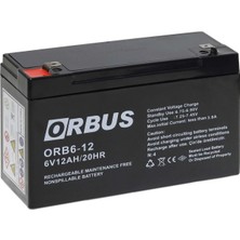 Orbus 6V 12AH Kuru Tip Akü