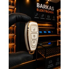 Barkas Elektronik Ford Kuga Focus Mondeo Fiesta Anahtar Kılıfı Beyaz Gold