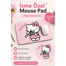 Morinna Kişiye Özel Hello Kitty Temalı Dikdörtgen Mouse Pad 23X19CM Mp-02