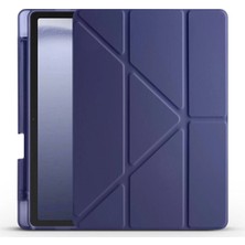 Galaxy Tab A9 Kılıf Zore Tri Folding Kalem Bölmeli Standlı Kılıf