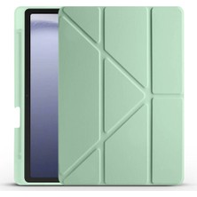 Galaxy Tab A9 Kılıf Zore Tri Folding Kalem Bölmeli Standlı Kılıf