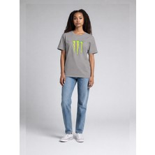 Caprix Baskılı, Günlük & Spor Şık Tasarım Gri T-Shirt