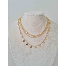 Papeze Çoklu Zincir Kolye