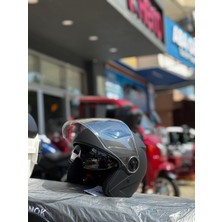 Motohat Güneş Vizörlü Motosiklet Kaskı - Mevzuata Uygun